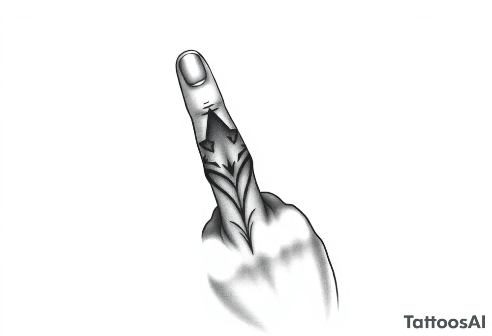 finger tattoo on the finger tattoo idea