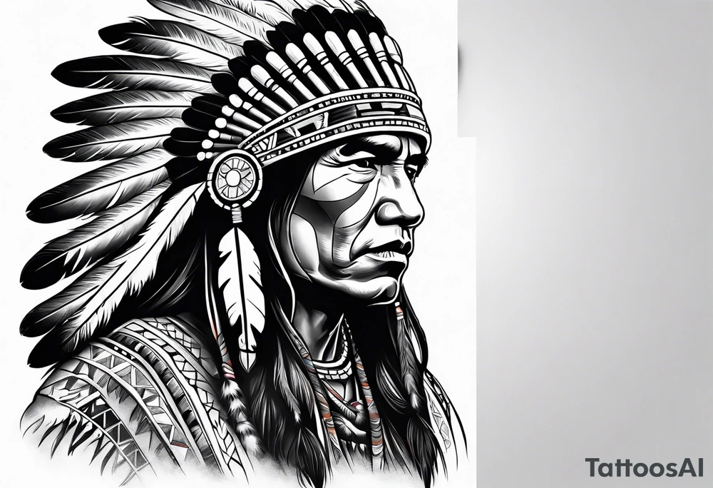 Native American Guns tattoo idea