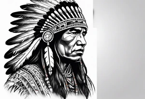 Native American Guns tattoo idea