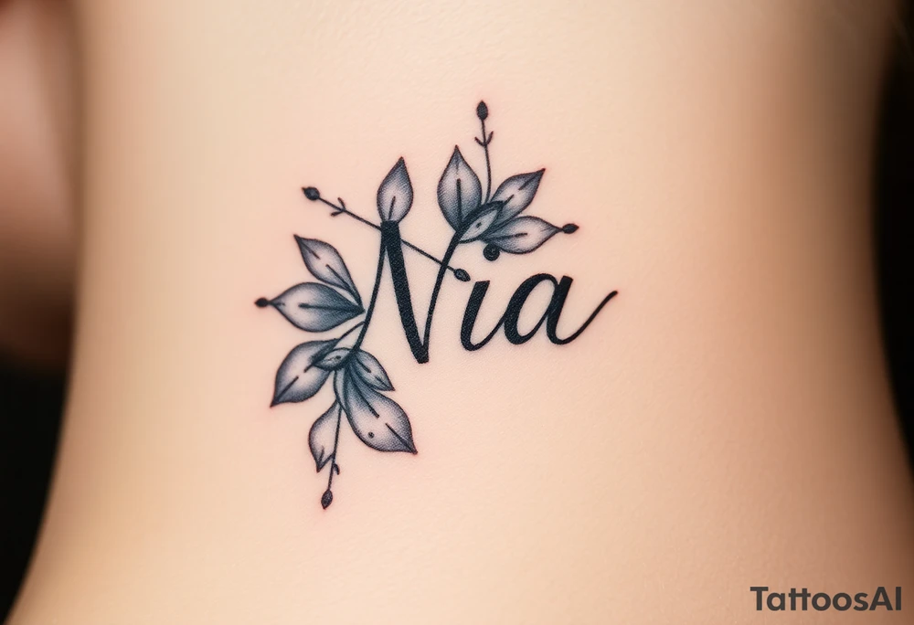 Name Nia tattoo idea