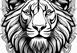 Leo symbol tattoo idea