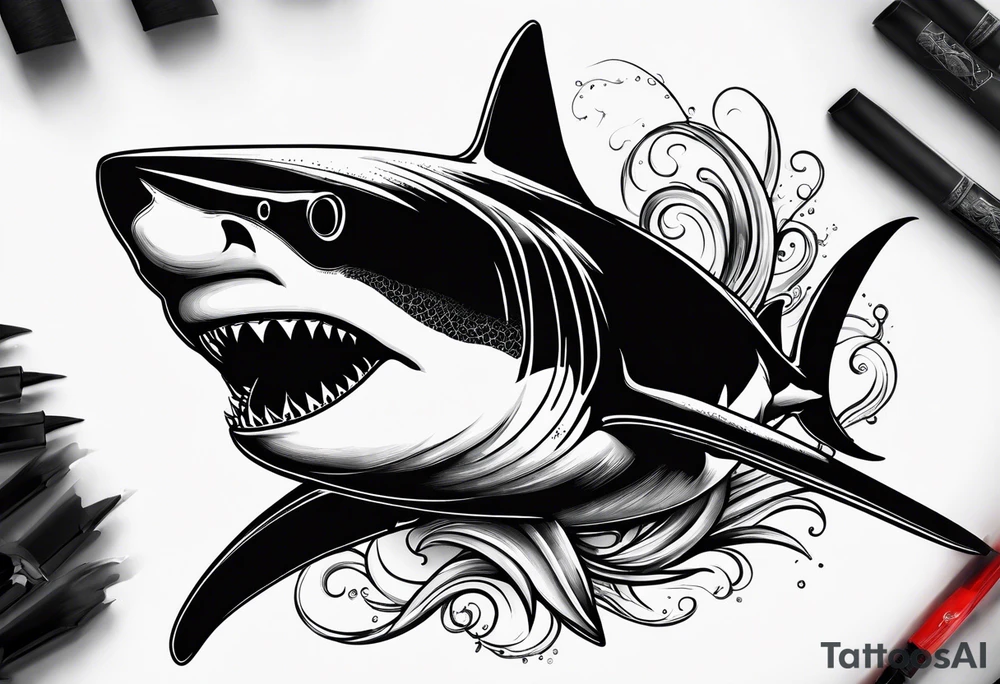 Shark tattoo idea