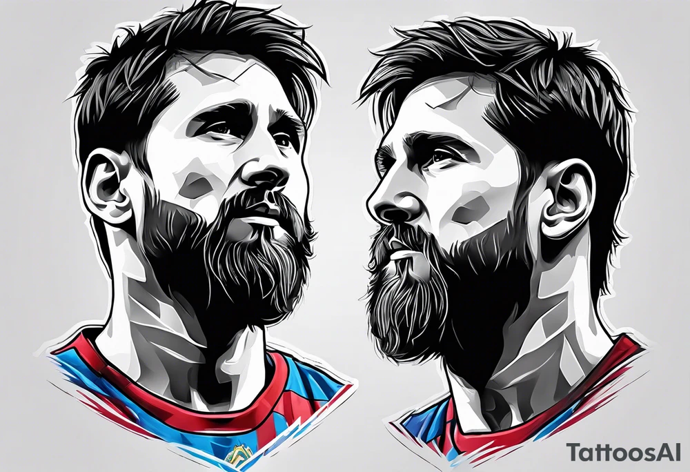 mini messi tattoo idea