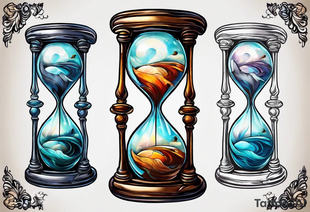 Hourglass tattoo idea