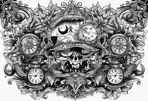 "no alarms and no surprises" in a handwritten font tattoo idea