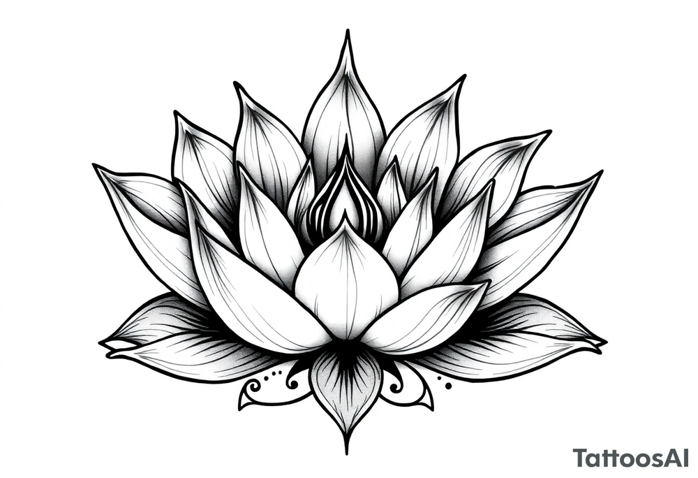 Water lily, wiccan, fire tattoo idea