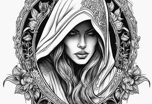Female grim reaper tattoo idea