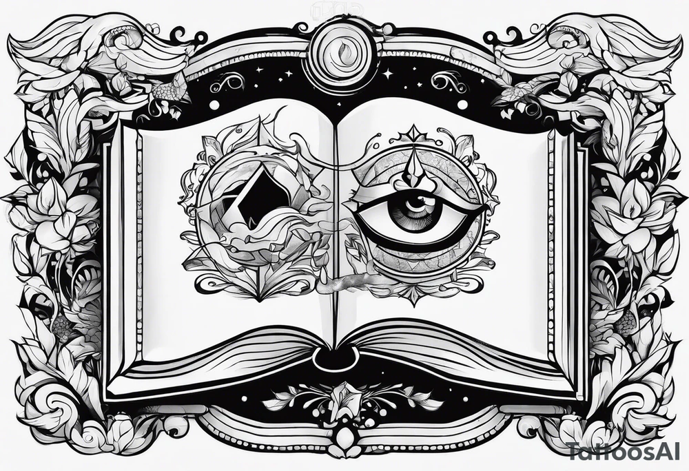 Open Book tattoo idea
