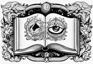 Open Book tattoo idea