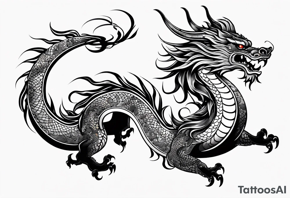 Chinese dragon tattoo idea