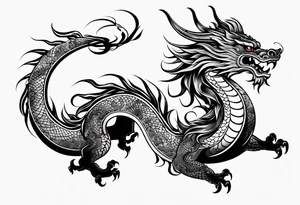 Chinese dragon tattoo idea