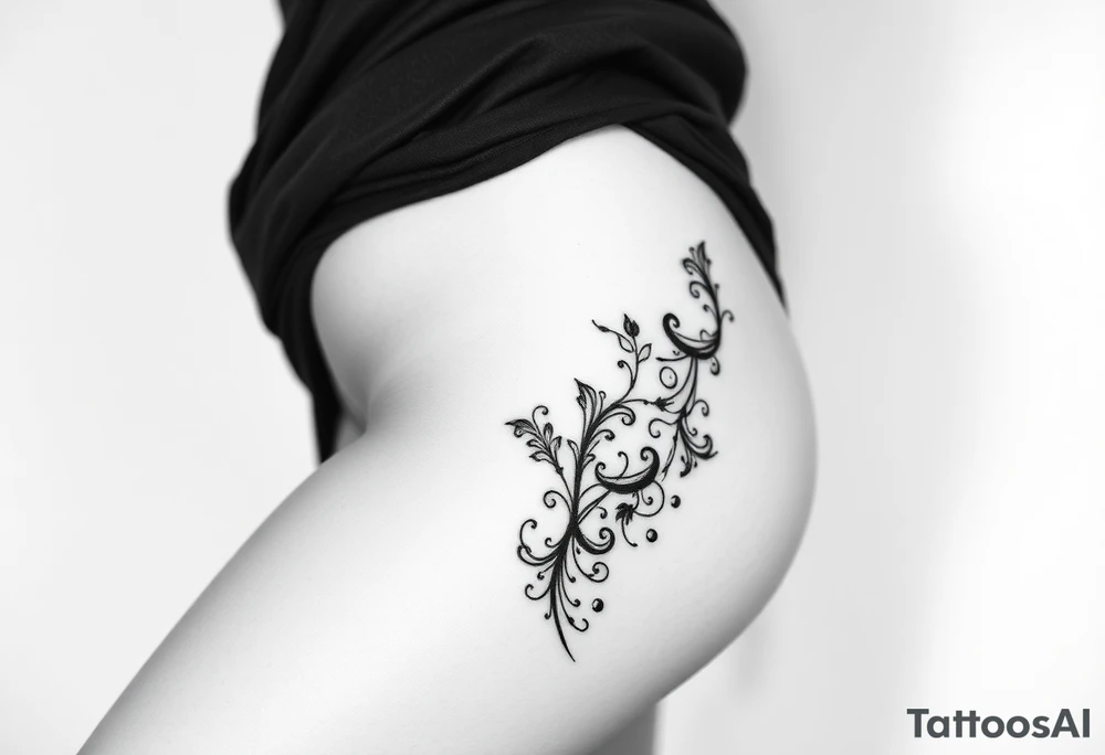 Beautiful woman, Gothic and dark, sexy tattoo idea
