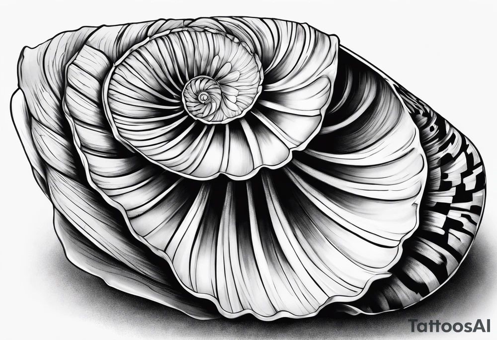 Nataulis shell tattoo idea