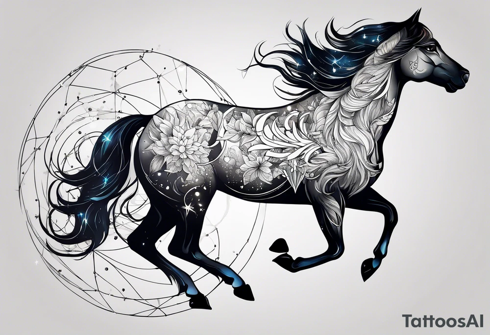 Constellation, animal tattoo idea