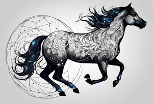 Constellation, animal tattoo idea