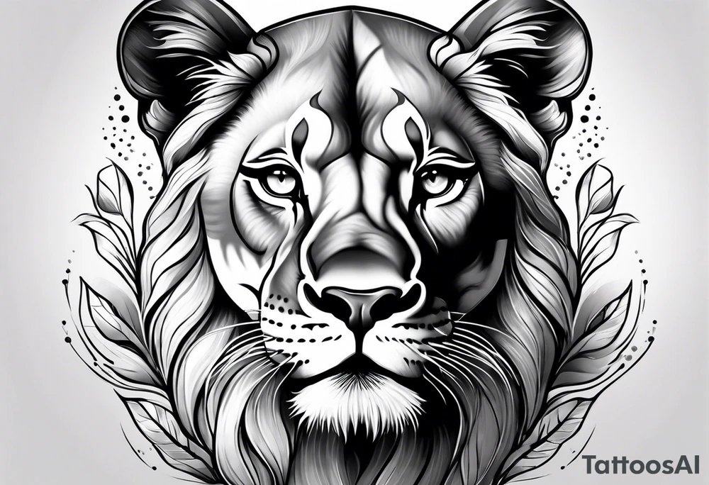 Lioness tattoo idea