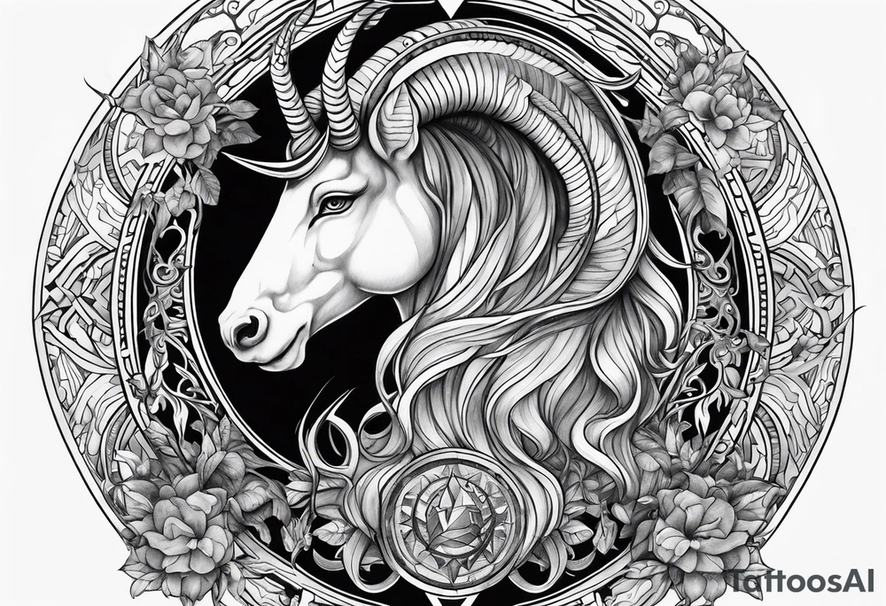 Capricorn sign tattoo tattoo idea