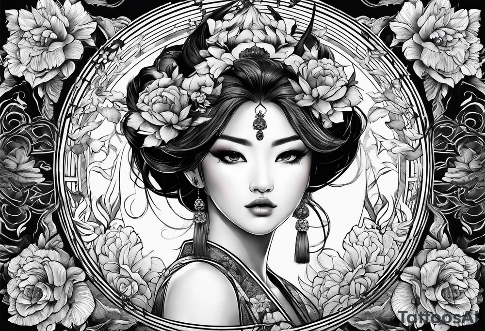 fresque héroique tattoo idea