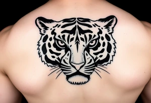 tiger stripe camouflage tattoo idea