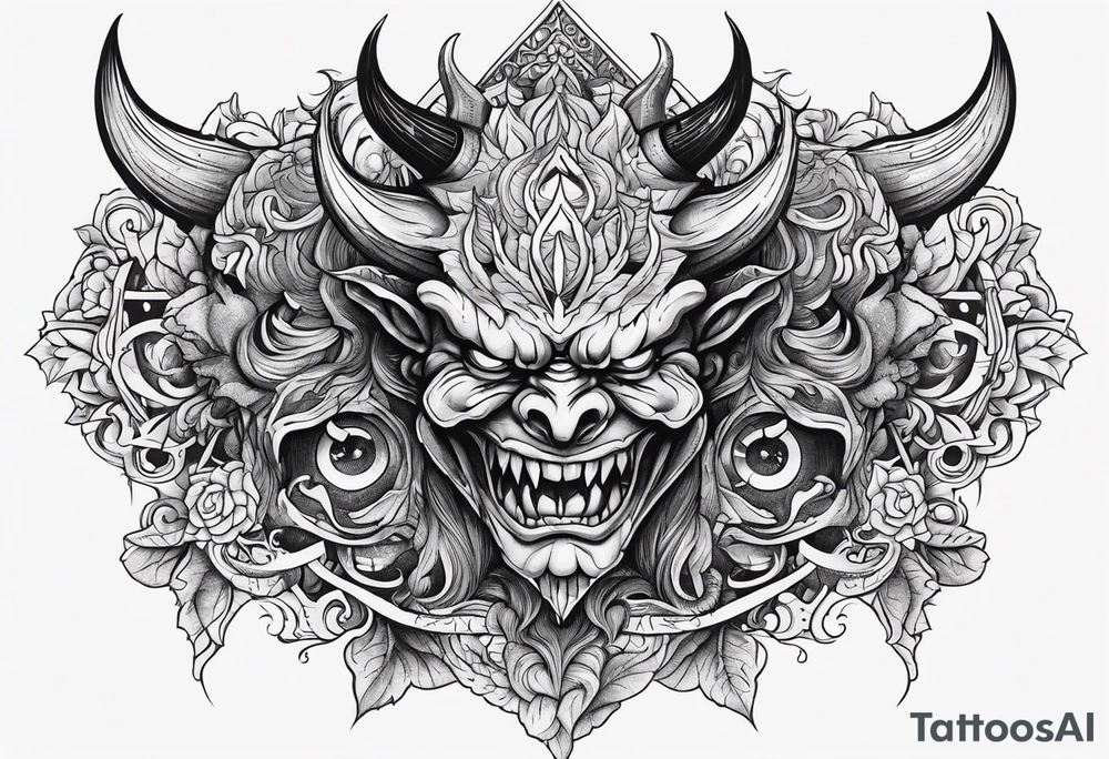 Lettering. End the stigma. Demon tattoo idea