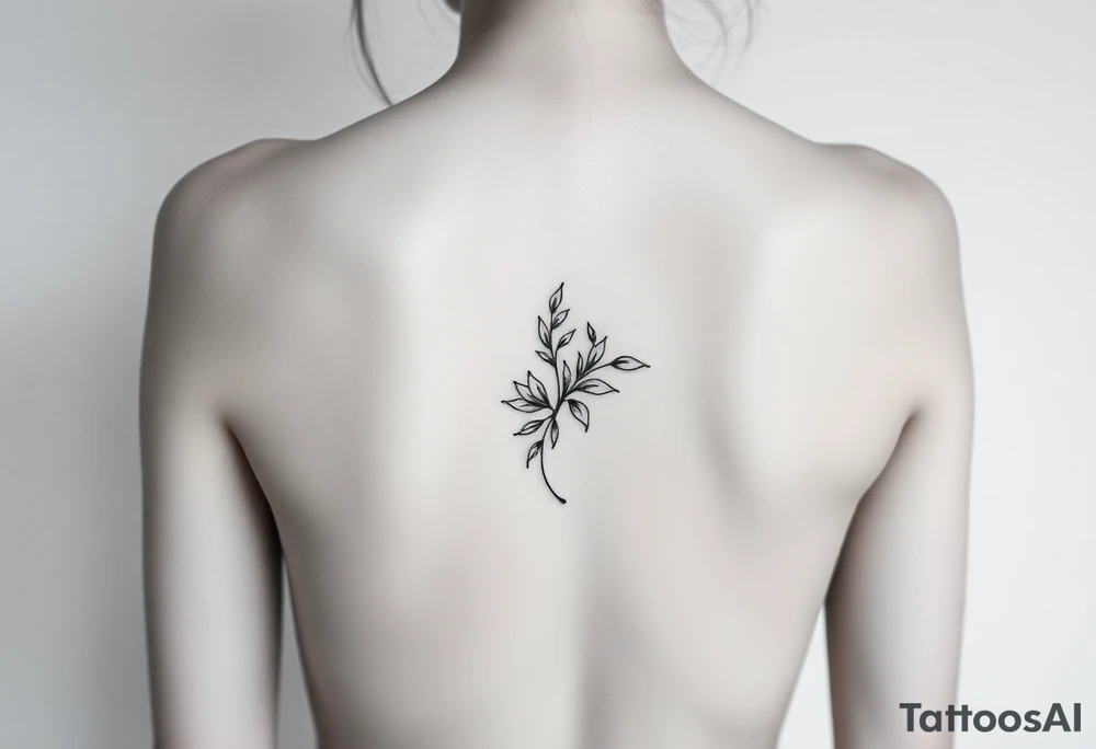 Woman simplistic body, drawing tattoo idea