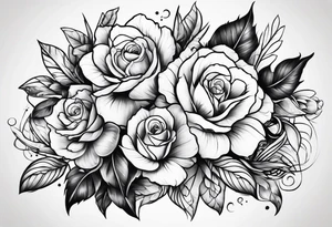 family of 5 tattoo idea