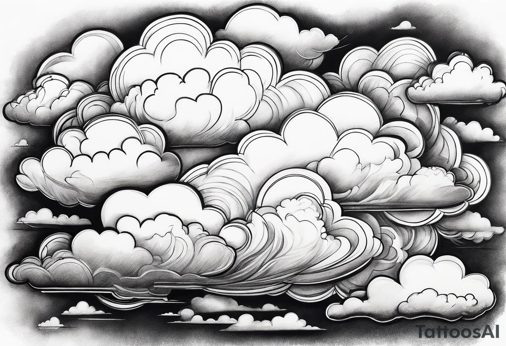 Clouds tattoo idea
