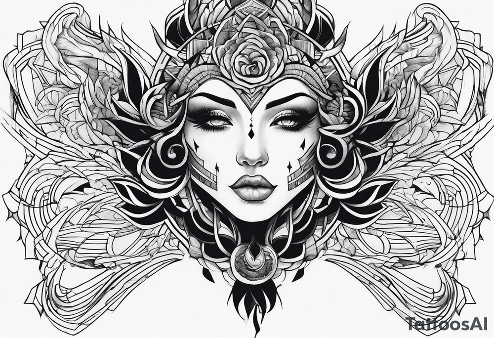 Skin ripping tattoo idea