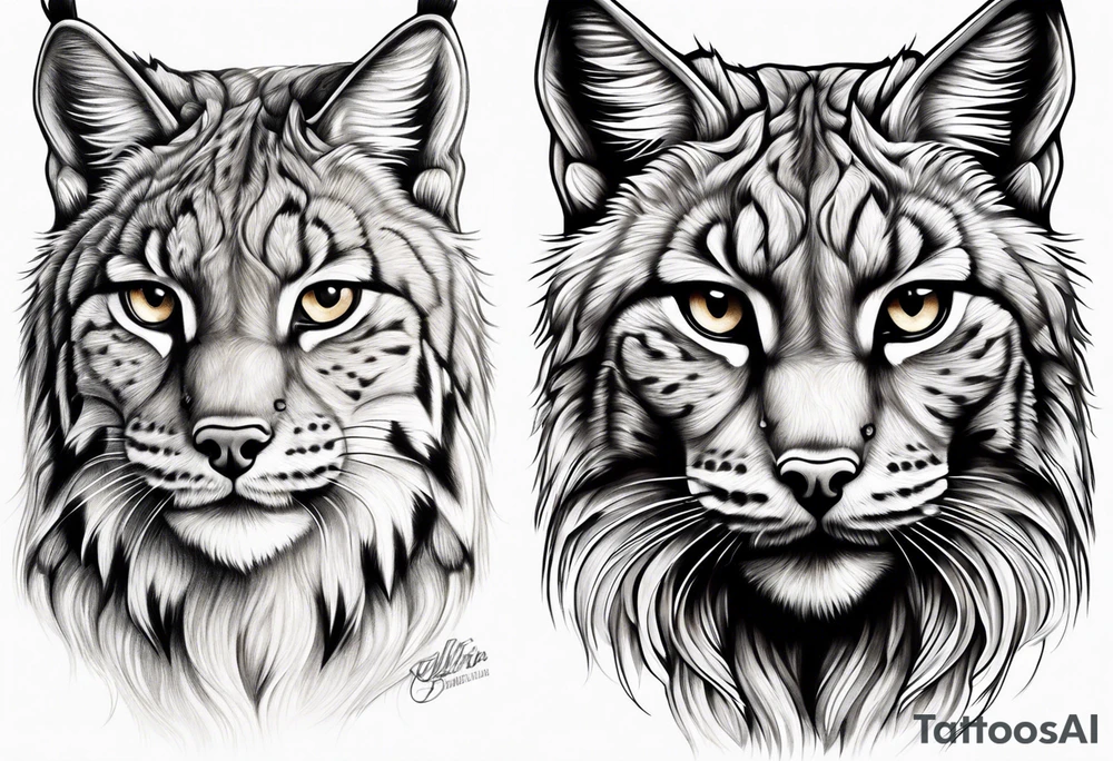 Lynx stalking tattoo idea