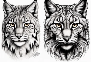 Lynx stalking tattoo idea