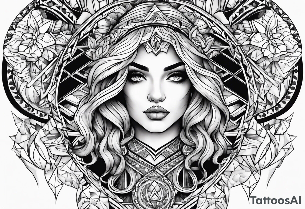 Strong Mother of two tattoo idea