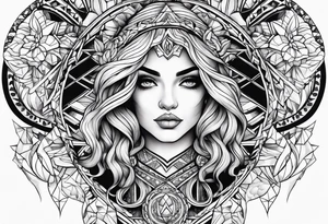 Strong Mother of two tattoo idea