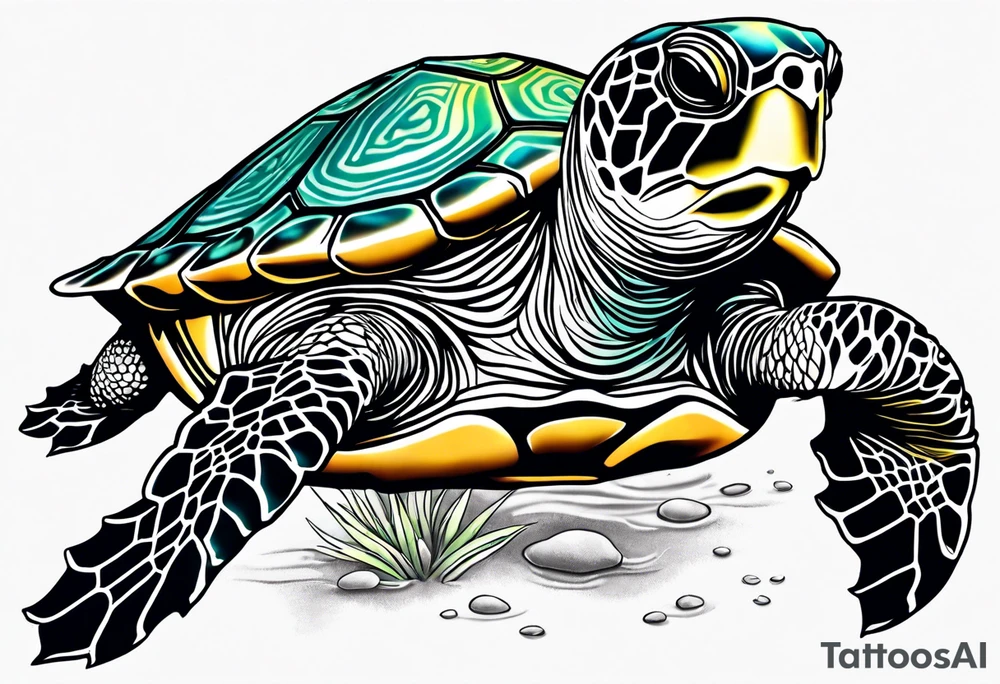 small seaturtle
 tattoo tattoo idea