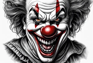 Evil clown
Portrait tattoo idea