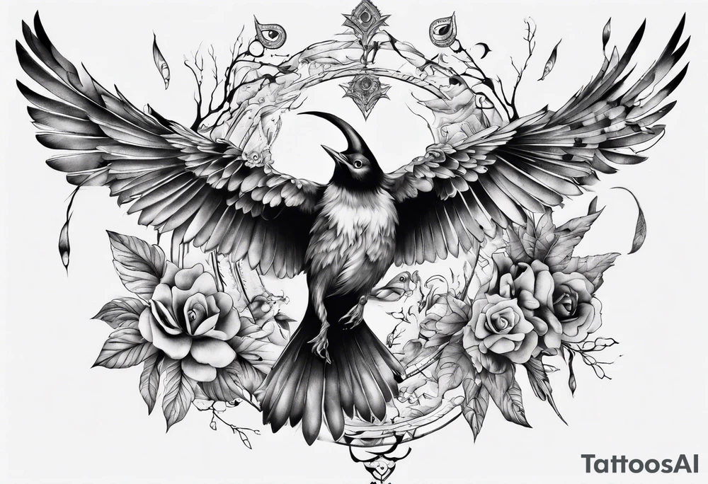 this bird you cannot change, highly detailed tattoo idea this bird you cannot change, highly detailed tattoo idea