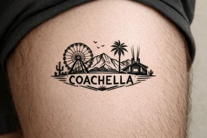 Coachella music festival tattoo idea