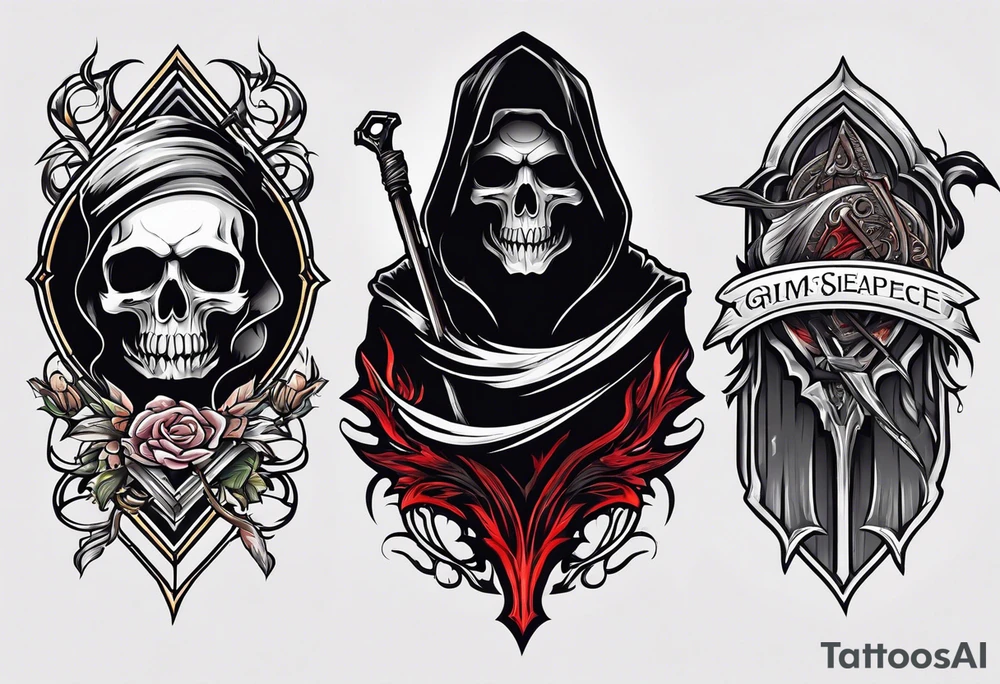 grim reaper tattoo idea
