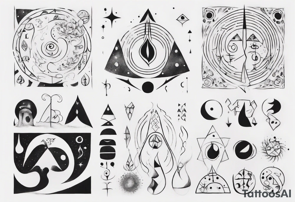 The four elements tattoo idea