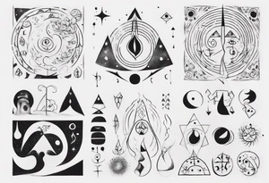The four elements tattoo idea