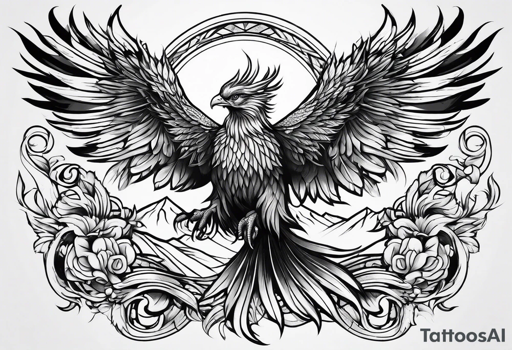 phoenix tattoo idea