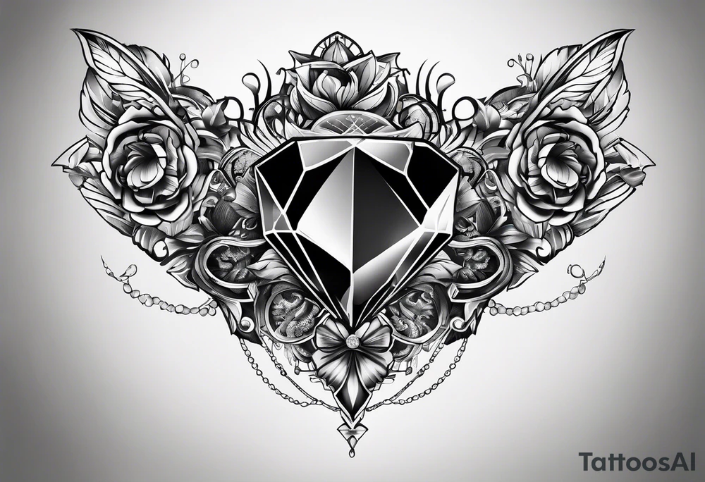 diamond tattoo idea