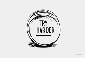 “Try harder” in another language  for a finger tattoo tattoo idea