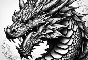 Dragon in gym tattoo idea