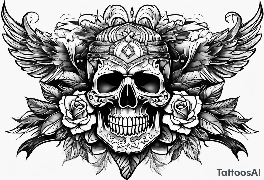skull tattoo idea