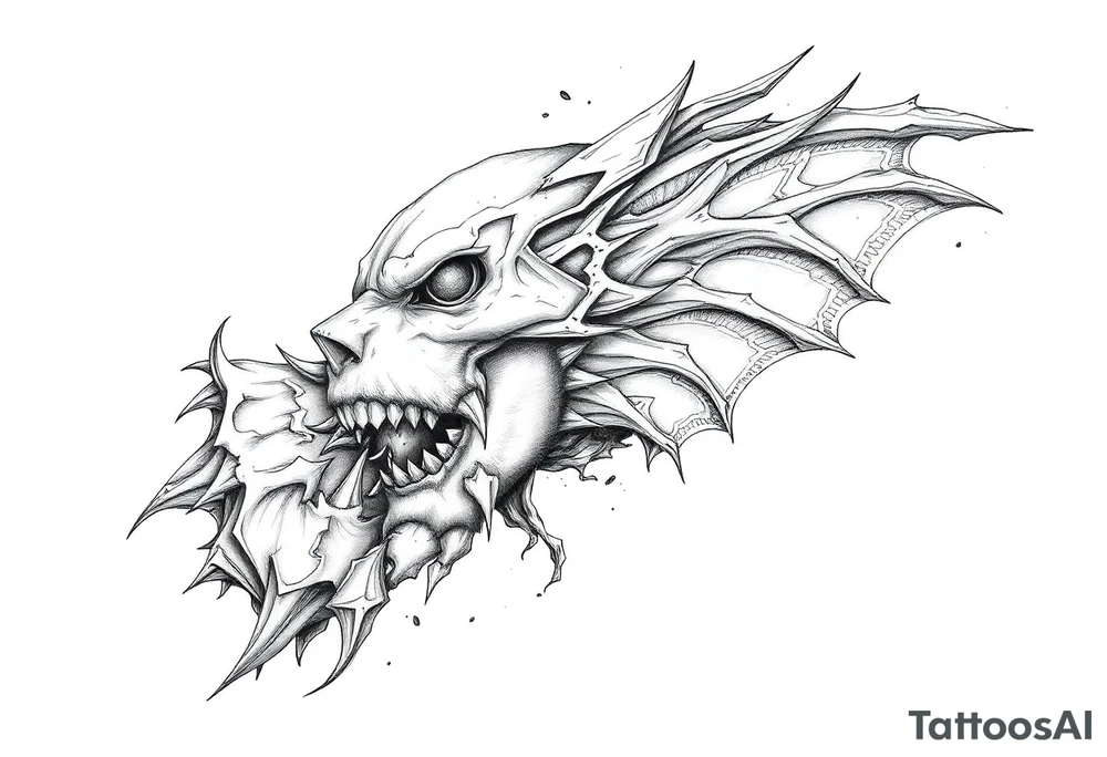 Mysteriöser feenwald tattoo idea
