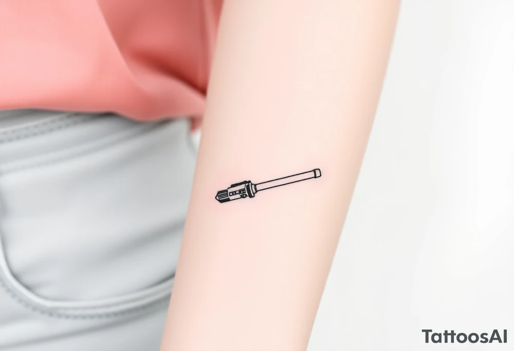 Star Wars Lightsabre handle tattoo idea
