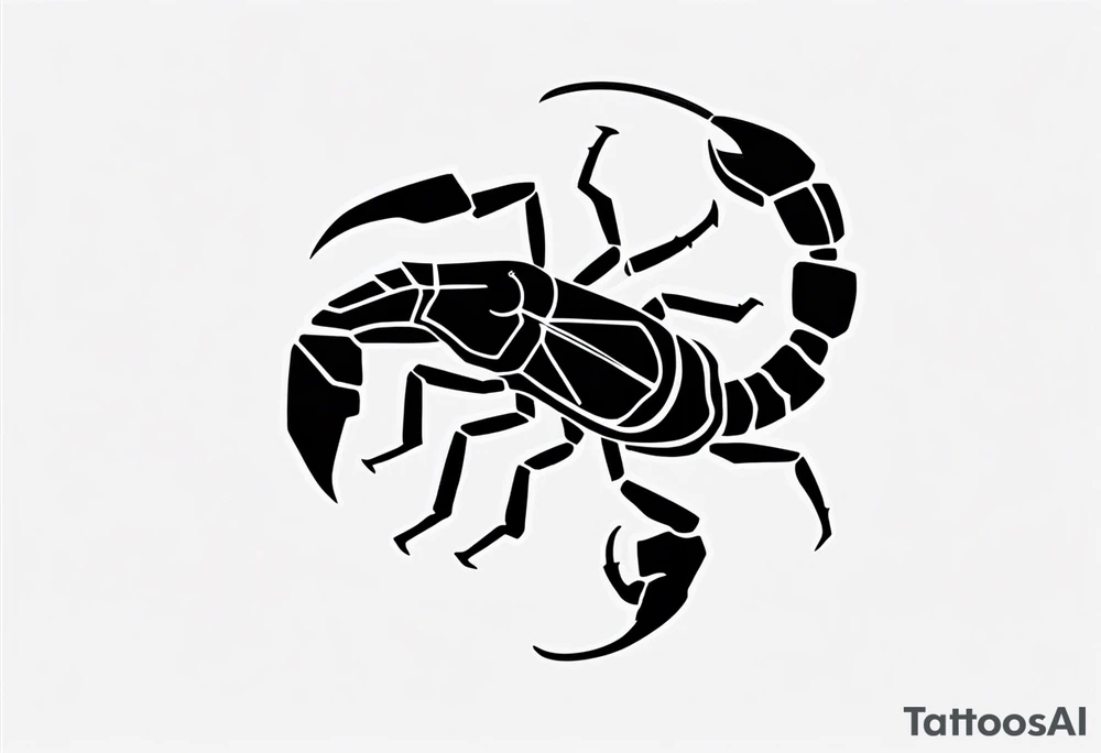 small scorpion tattoo idea