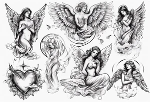 Love angels  tatoos from heaven tattoo idea