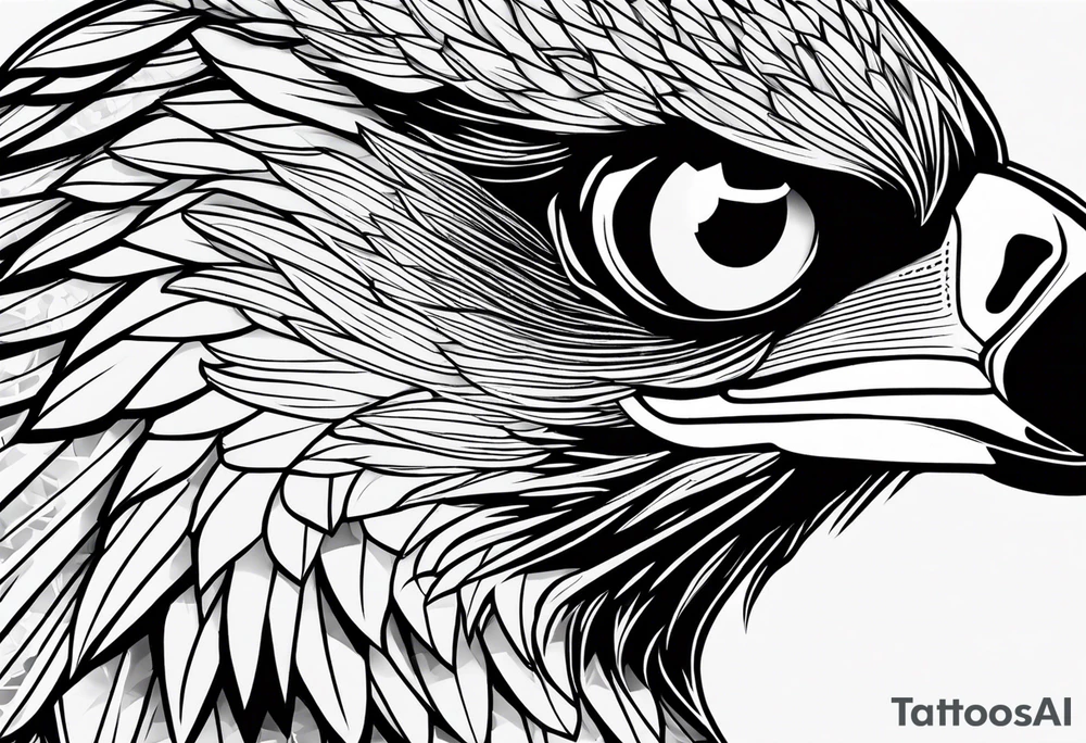 Eagle eyes tattoo idea