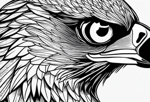 Eagle eyes tattoo idea